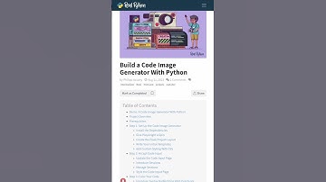 Building a Code Image Generator With Python