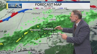 Bob Jeswald WRBL Tuesday Forecast and the 7-Day Columbus, Ga.
