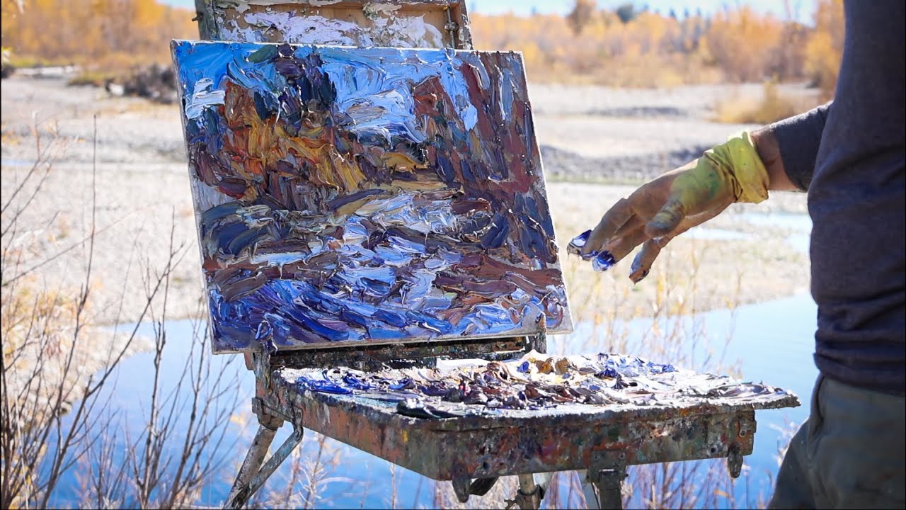 Plein Air Painting: Three Small Autumn Paintings - Turner Vinson