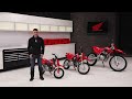 The honda family of trail bikes