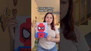 🕷️ Tutorial para hacer este cuadro viral de Spiderman lego #tutorial #manualidades #lego #spiderman