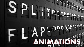 Split Flap Animations // Nostalgic Sound