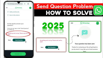 Whatsapp send Question Problem Solution |Something went Wrong please wait and try Again Problem fix