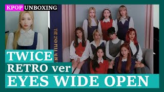 Unboxing TWICE [Eyes wide open] (Retro ver) 트와이스 2nd Full Album Kpop Unboxing 케이팝 언박싱 goods