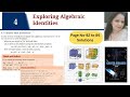 Class 9 Maths Ganita Manjari  | Chapter 4 Exploring Algebraic Identities | Page No 82 to 86 