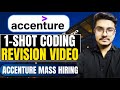Accenture 1- Shot Coding Revision Video | Accenture Biggest Hiring