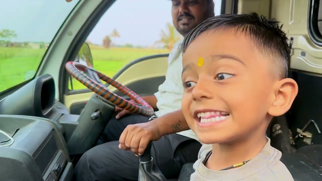 माऊली ला गव्हाचे पोते आणायला घेऊन गेलो |