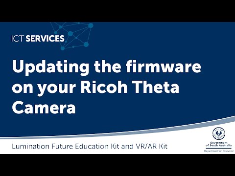 Ricoh Theta Camera - Updating the firmware