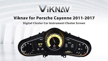 Viknav for Porsche Cayenne 2011-2017-Install : Digital Cluster Car Instrument Cluster Screen