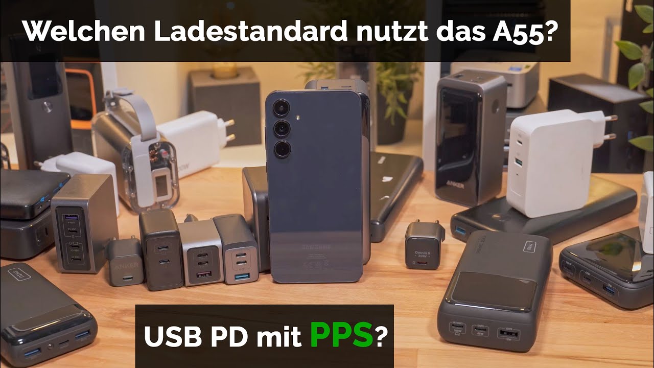 Wie schnell kann das Samsung Galaxy A55 laden und was