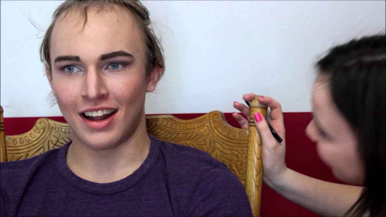 TAG: I do my brothers makeup :D