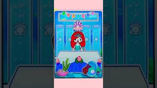 Diningroom Mermaid Princess Quiet Book | Paper Dolls CR BY: @candyhomepaper