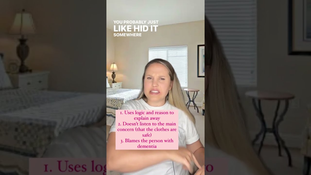 Dementia Accusations Stealing Items