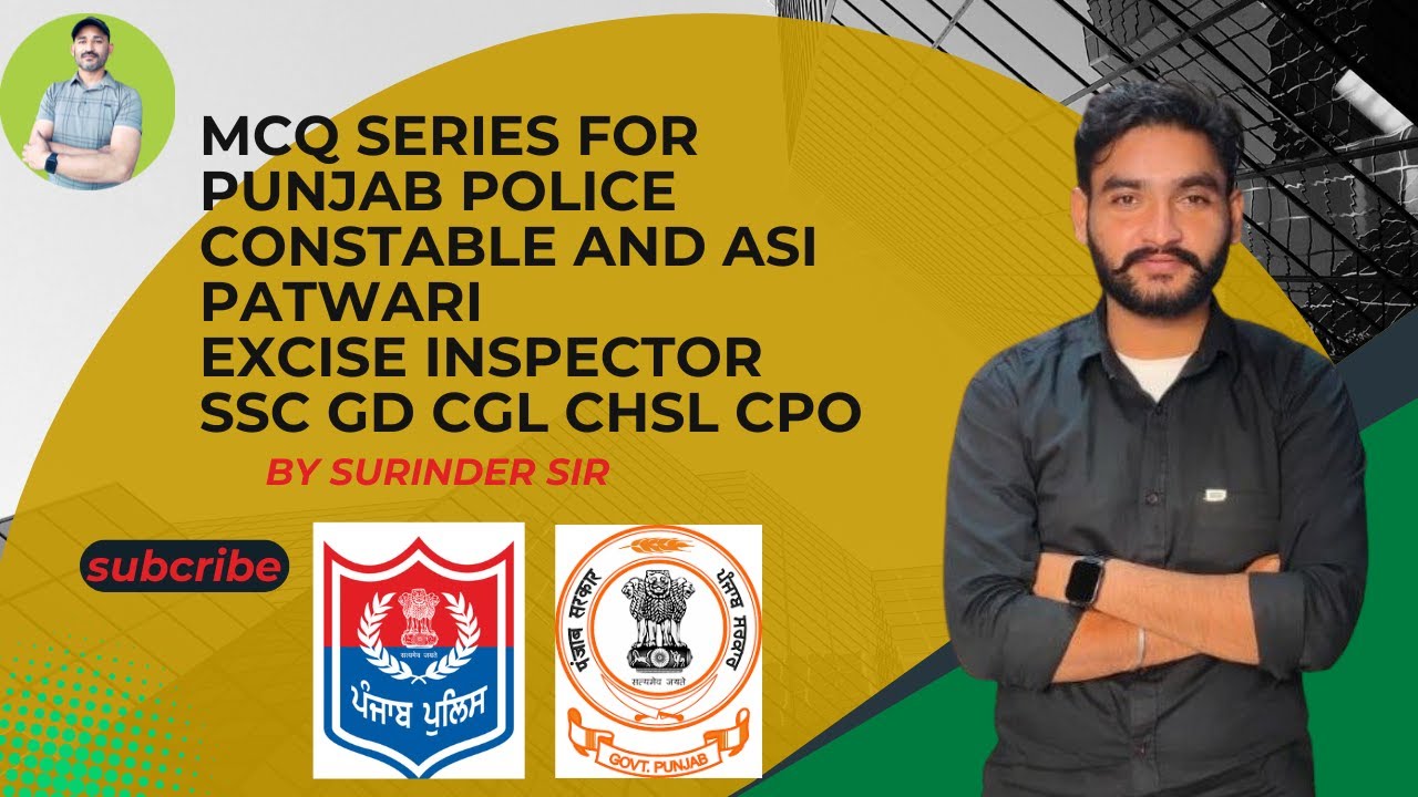 GK GS for Punjab police Patwari and all other upcoming exams