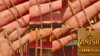 Tanishq🥰Trending Rose Gold Slick Chain 18kt with Weight and Price #tanishq #trending #youtube #chain