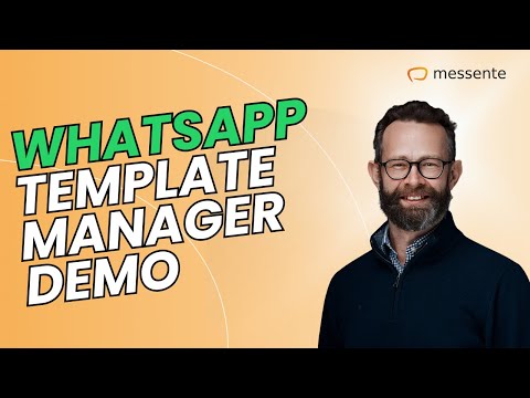 WhatsApp Template Manager Demo | Essentials For WhatsApp Business - video from Messente
