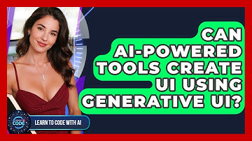 Can AI-powered Tools Create UI Using Generative UI? - Learning To Code With AI