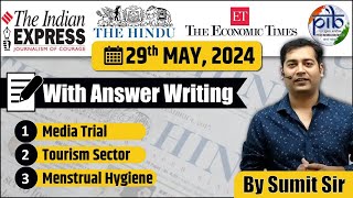 29 May 2024 | Editorial Discussion | Media Trial, Tourism, Menstrual Hygiene  | Sumit Rewri |