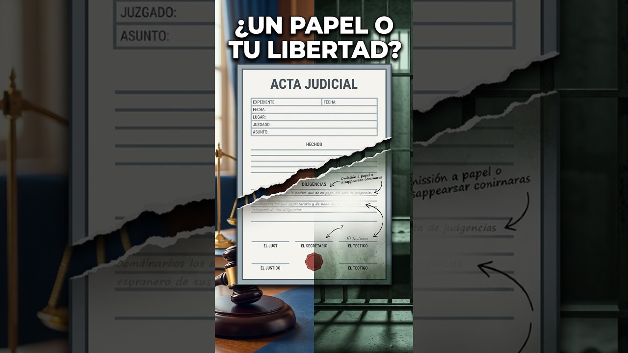 ¿Por qué un acta judicial puede decidir tu libertad? | Un minuto de justicia
