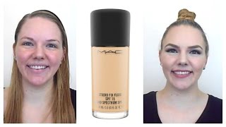 First Impression & Follow Up: MAC Studio Fix Fluid Foundation - YouTube