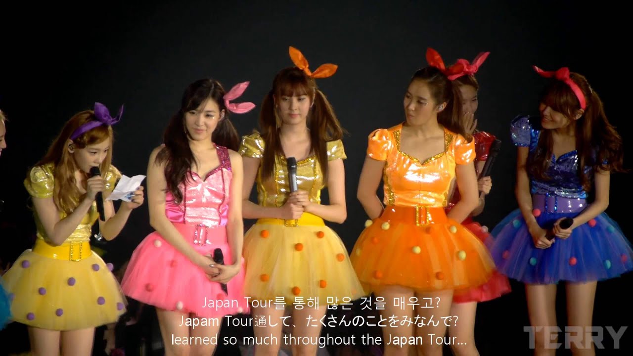 130421 Talk+Taeyeon's Letter @ 2nd Arena Tour in Osaka