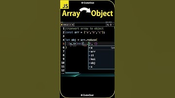 Convert ARRAY to OBJECT in javascript - JavaScript Interview Questions #reactjs #javascript