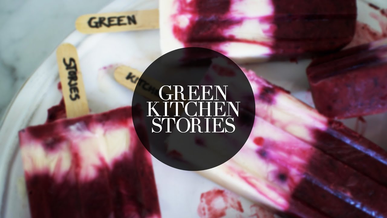 Yogurt Blueberry Popsicles Green Kitchen Stories YouTube