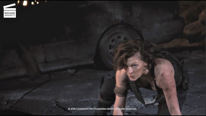 Resident Evil: The Final Chapter: Attack against the survivors (HD CLIP) 