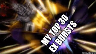Dissidia FINAL FANTASY 012 Duodecim! My Top 30 Ex Bursts! (Part 1)