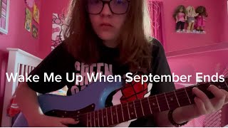 My cover of Wake Me Up When September Ends (Green Day)