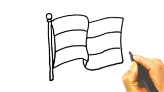 Как нарисовать Флаг /How to draw a flag /Bayroq rasmini chizish.