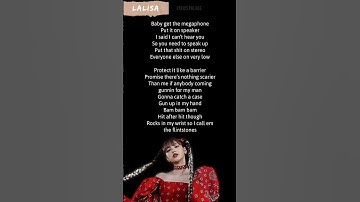 Thumbnail of Lisa "LALISA" Rap lyrics #shorts