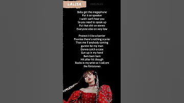 Lisa "LALISA" Rap lyrics #shorts