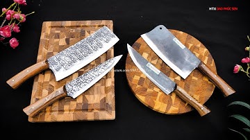 #daophucsen Combo  Cặp Dao Bếp Chặt - Thái Đa Năng - Hàng Chuẩn Của HTX Dao Phúc Sen