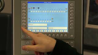 Loading an embroidery design on the T8 Controller and running the machine