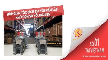 Hộp Giảm Tốc Cốt Âm Với Bích Kết Nối Động Cơ B14 Nhỏ Gọn | NMRV B14 | Đại Kinh Bắc