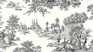 What I Bought Wednesday- Toile Wallpaper
