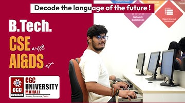 B.Tech CSE with AI & Data Science | Future-Ready Careers at CGC University, Mohali #cgcuniversity