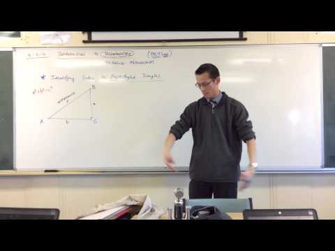 Naming sides of a triangle relative to an angle