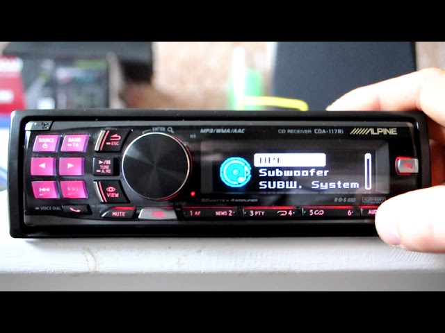 アルパイン　CDA-117JI Bluetooth MP3 CD Alpine CDA-117Ji 1DIN CD USB AUX w/Ai-Net BT Receiver Tested