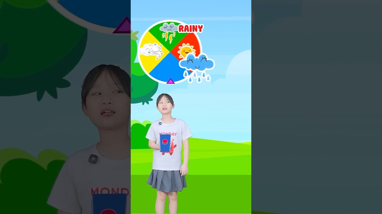 Bé học từ vựng thời tiết qua tình huống: Mimi tạo mưa?! 😱 | Rainy & Stormy #shorts