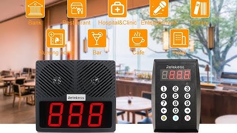 Retekess TD101 Wireless Calling System Applications
