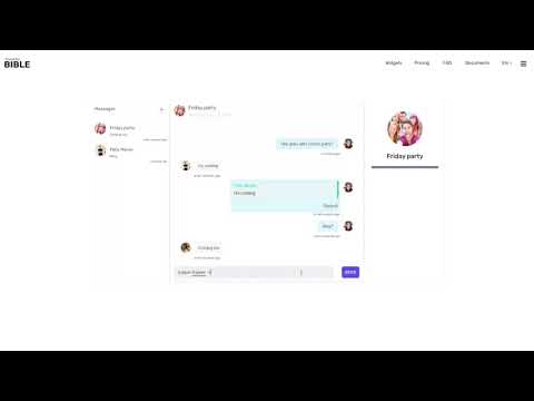 Nocode Bible Advanced Chat Widget | Mini Promo