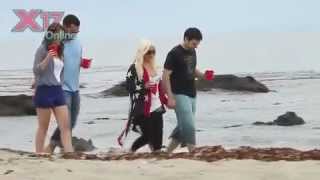 Christina Aguilera in Malibu Beach with Matthew Rutler