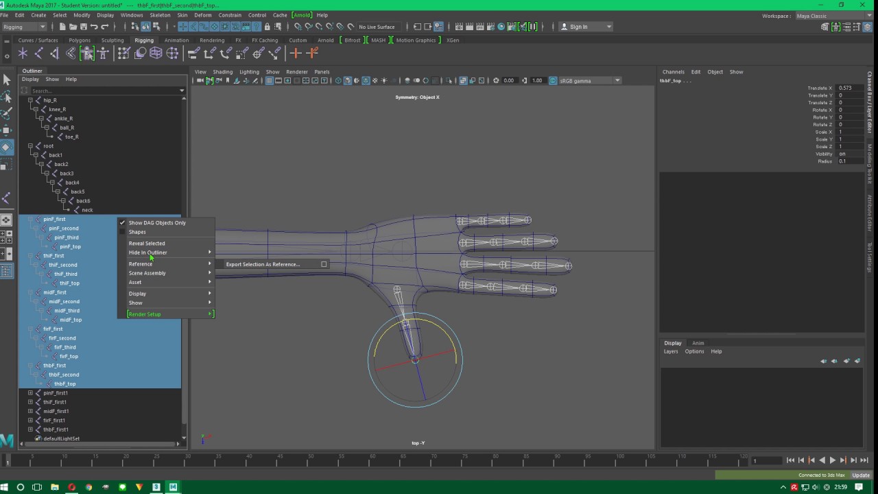 [MAYA] character rigging (easy) - YouTube