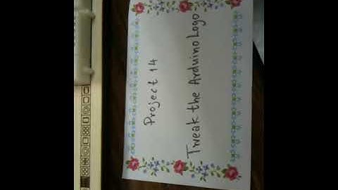 Arduino starter kit, project14-2