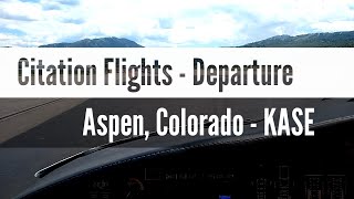 Citation Flights - Departure From Aspen, Colorado