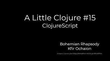 A Little Clojure 15 -- ClojureScript