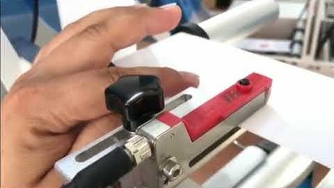 Tabletop labeler label gap sensor teaching tutorial
