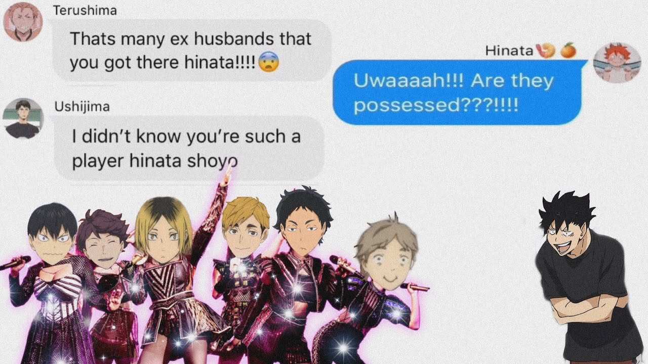 Haikyuu text || SIX series part 1|| pretty setters lyric prank [Ex-Wives]